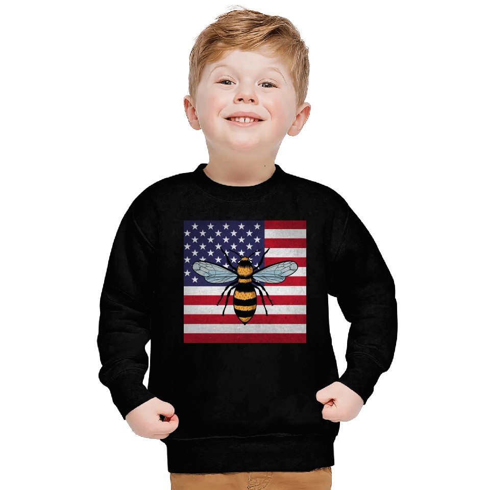 Beekeeper Beekeeping Us Flag Sweatshirts