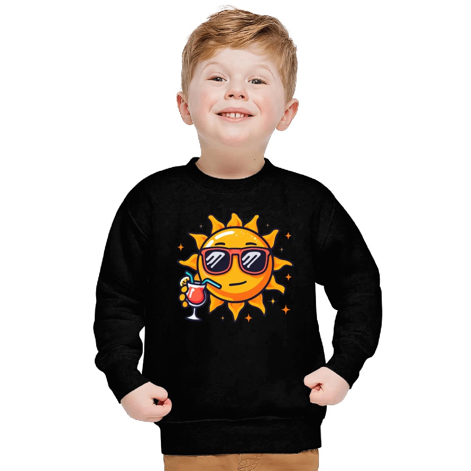 Sun cocktail relaxation star sun Sweatshirts