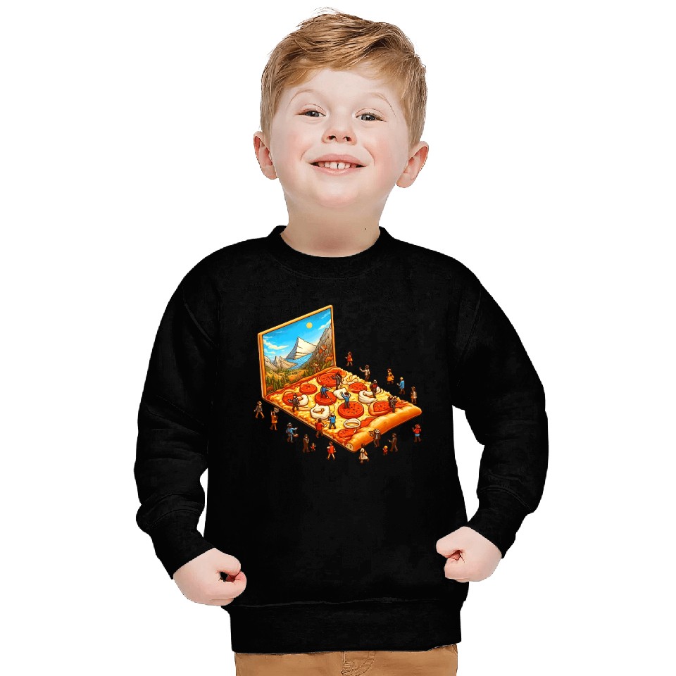 Pizza Hiking People Sweatshirts