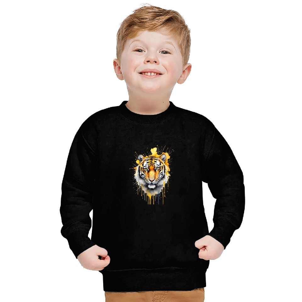 wild tiger head Sweatshirts