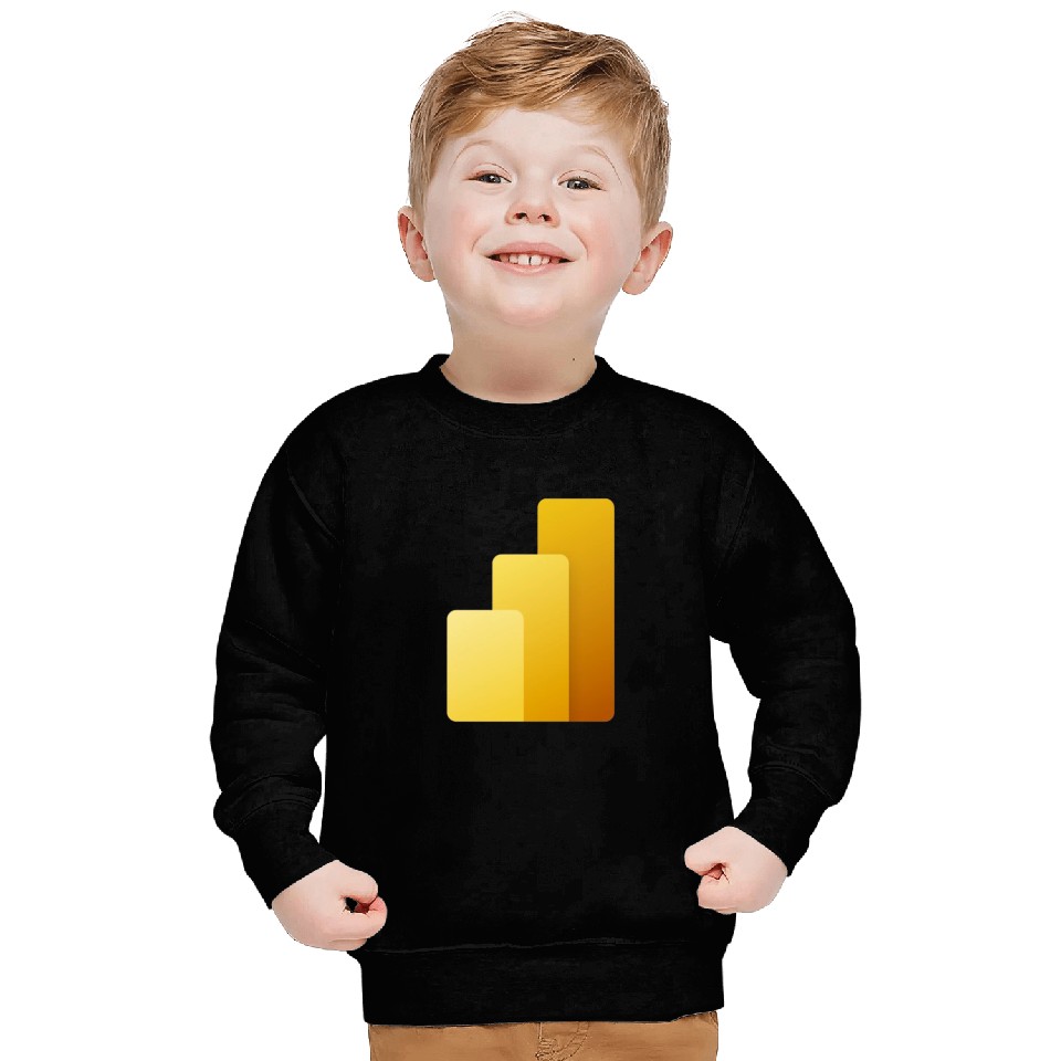 Power BI Logo, business intelligence software Sweatshirts