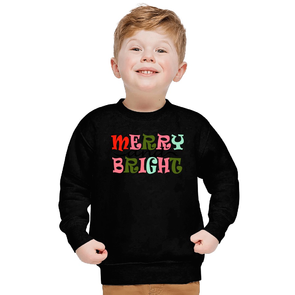 Merry and Bright Christmas Sweatshirts