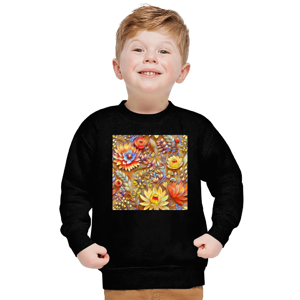 Impressionist Blossoms Tapestry Sweatshirts