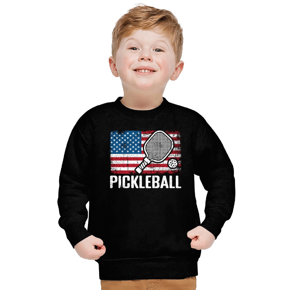 US Flag Pickleball Sweatshirts