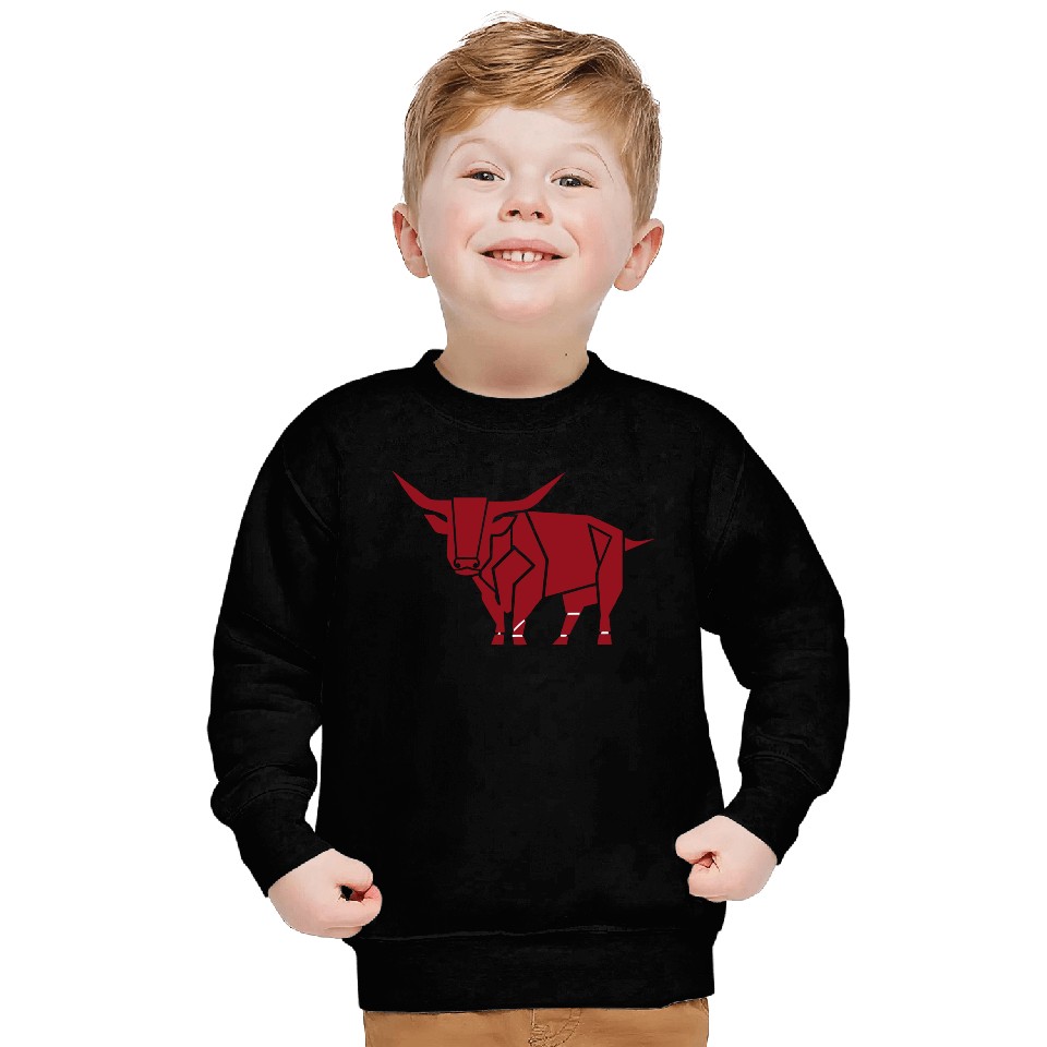 Courageous Bull Heart Sweatshirts