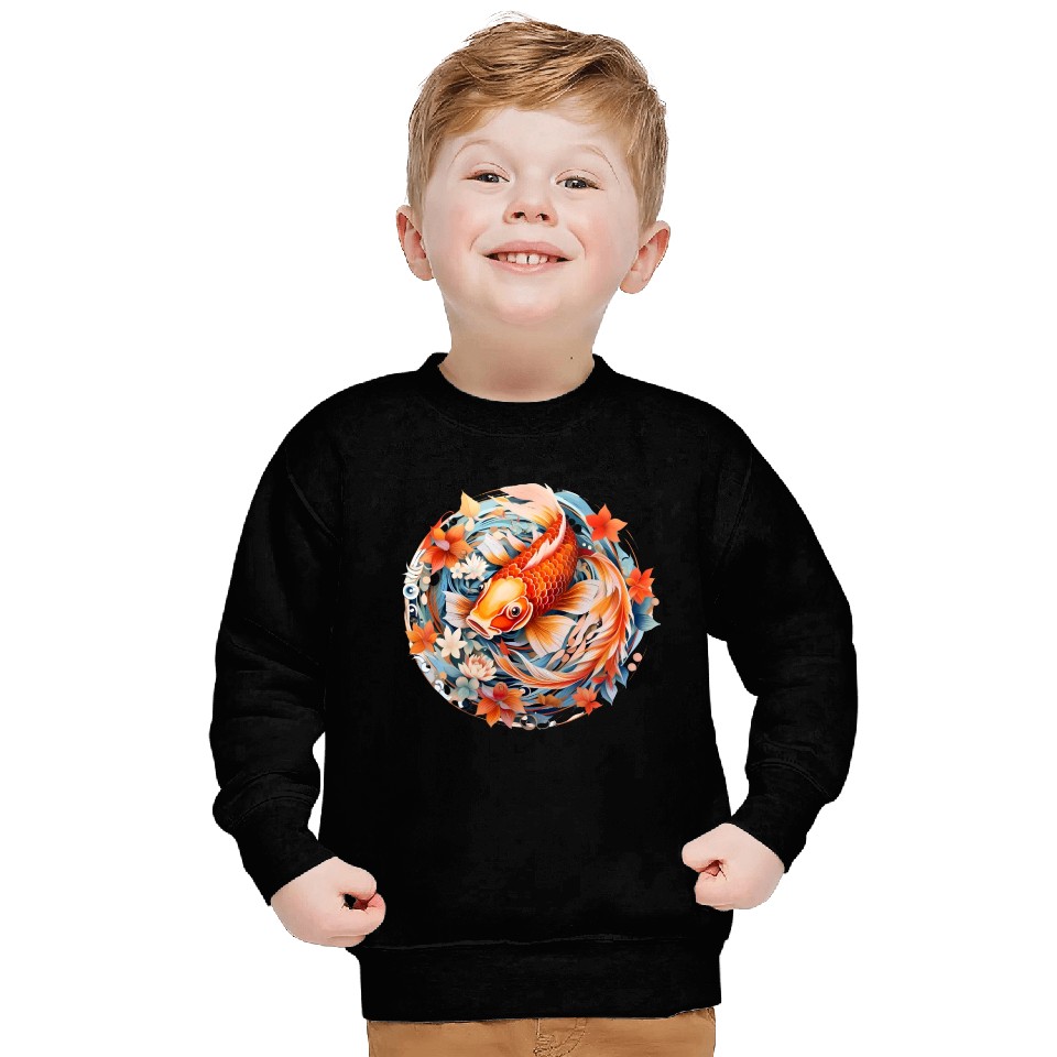 Koi Fish Mandala Art Sweatshirts