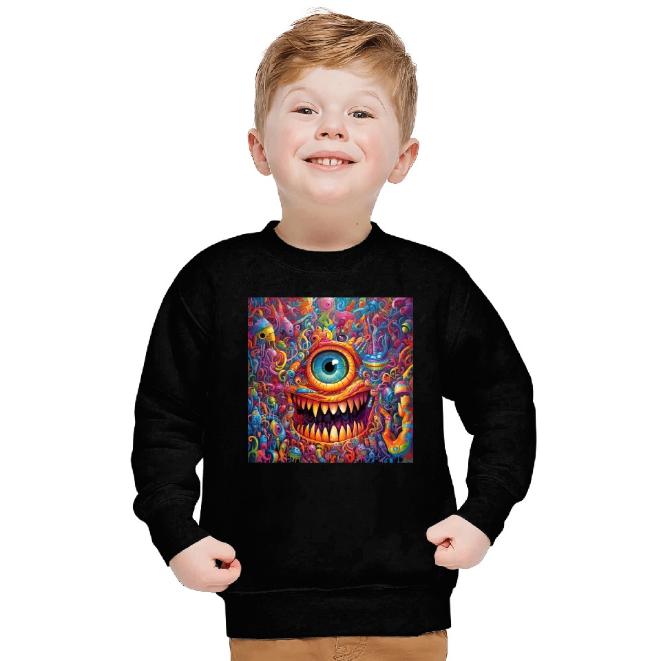 Going On a Little Trip - Cyclops and Teeth Psyched Sweatshirts