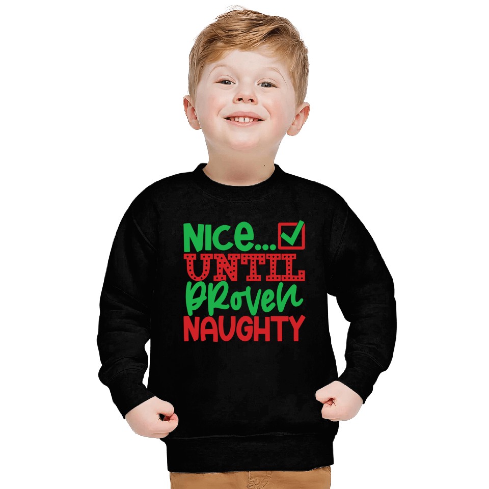 Festive Holiday Cheat Sheet Typography Sweatshirts