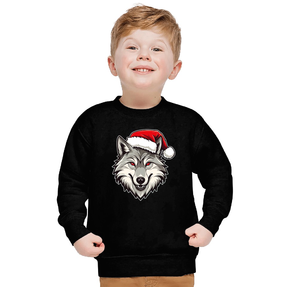 Wolf Christmas Sweatshirts