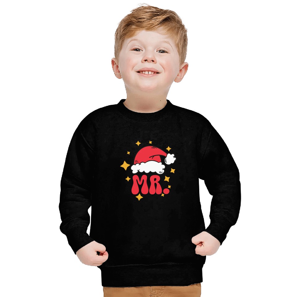 Mr And Mrs Claus Christmas Couples Matching Pajama Sweatshirts
