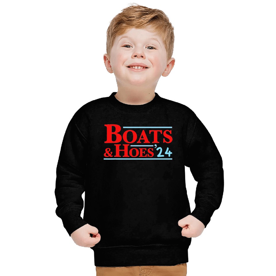Boats & Hoes 24 Vintage Logo For Your Step Brother Sweatshirts