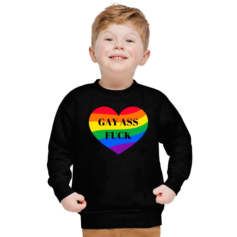 Rainbow Heart Gay Sweatshirts