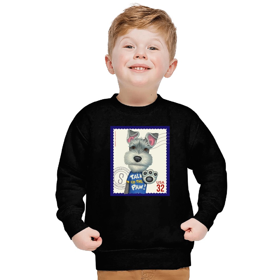Cute Funny Schnauzer Stamp Sweatshirts