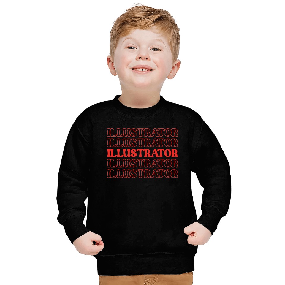 Illustrator Artist Graphic Designer Image Creator Sweatshirts