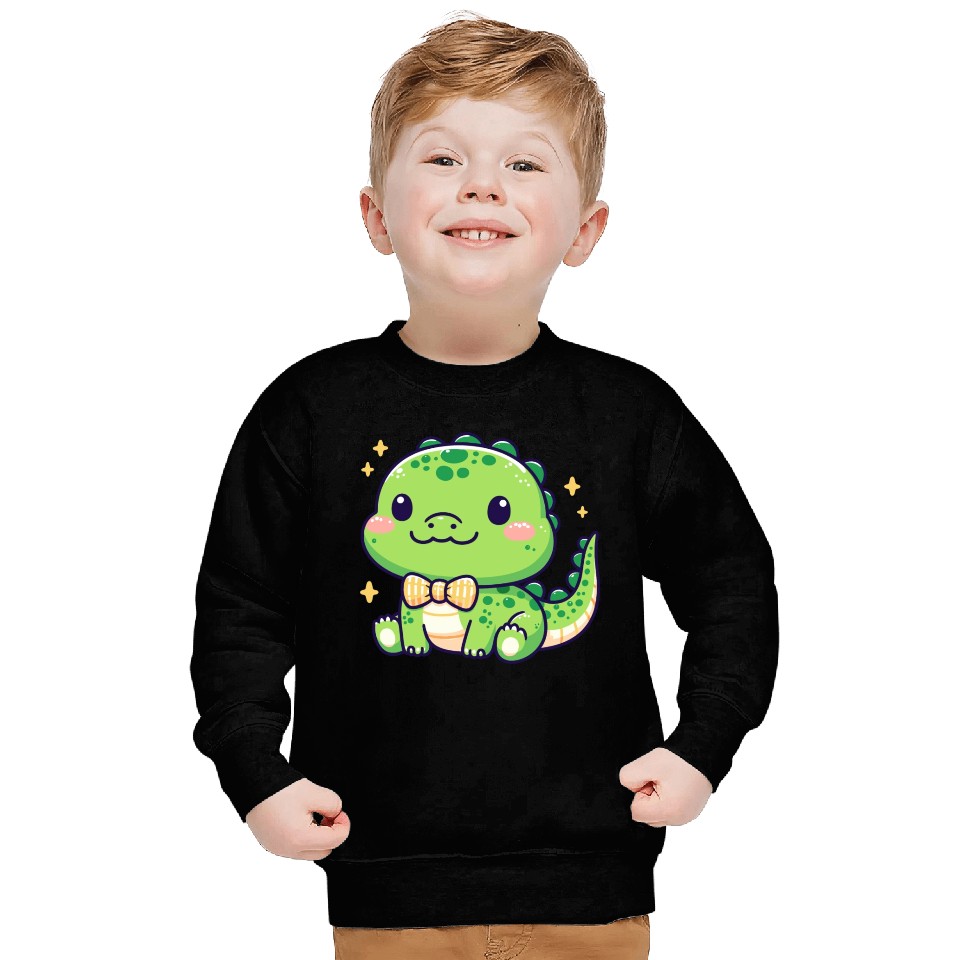 Playful Alligator Cartoon Sweatshirts