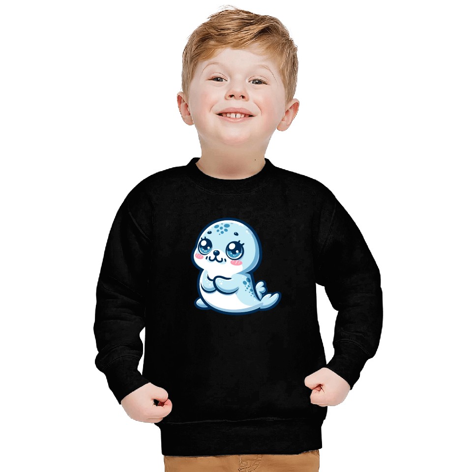 Graceful Seal Serenity Sweatshirts