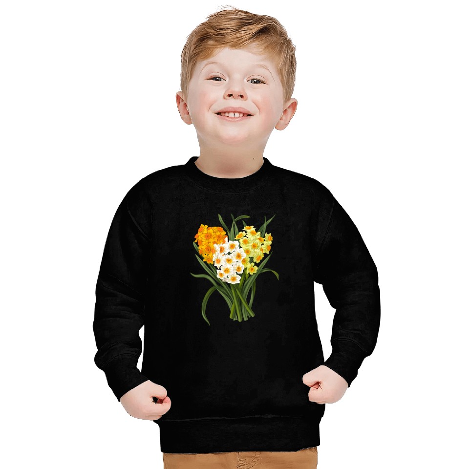 Daffodil Bunch Daffodils He Daffodil Sweatshirts