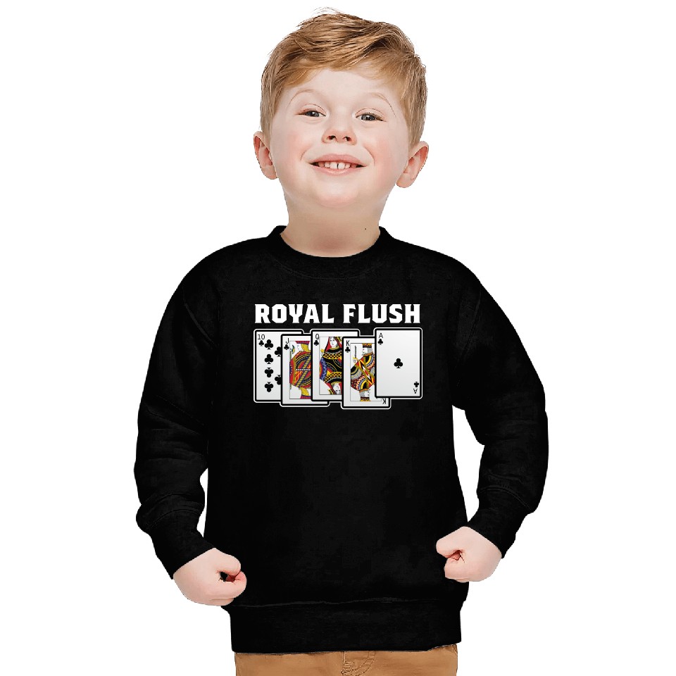 Royal Flush Gambler Or Card Player Gift Sweatshirts