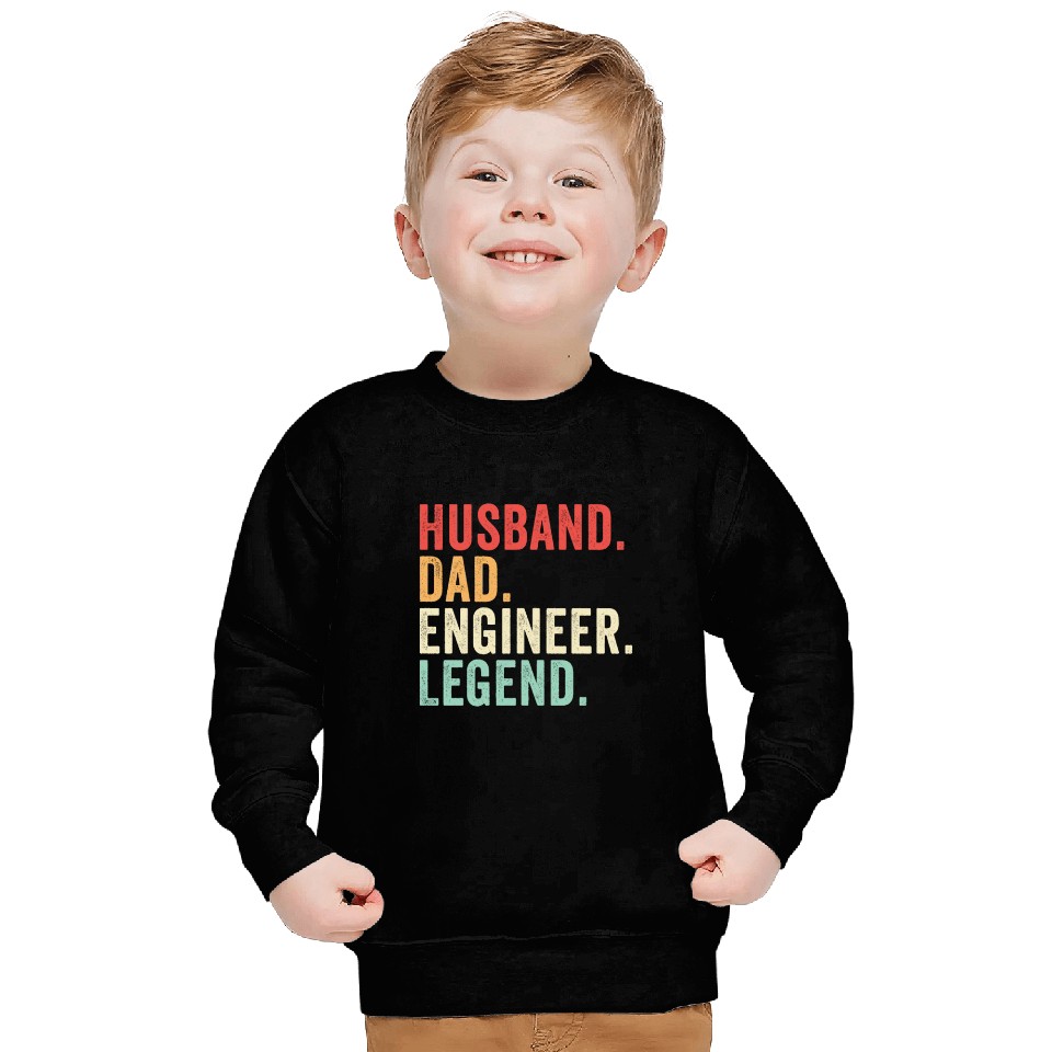 Husband Dad Engineer Legend Sweatshirts