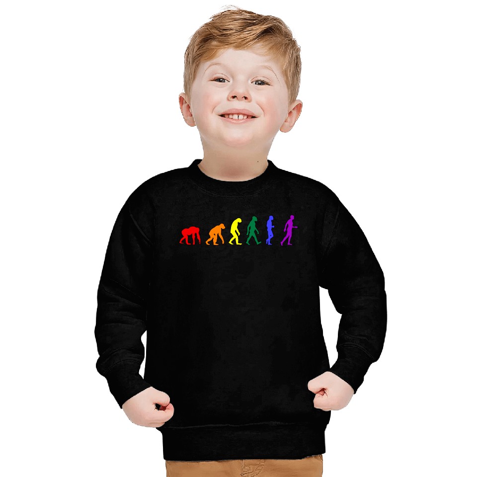 Rainbow Evolution Sweatshirts