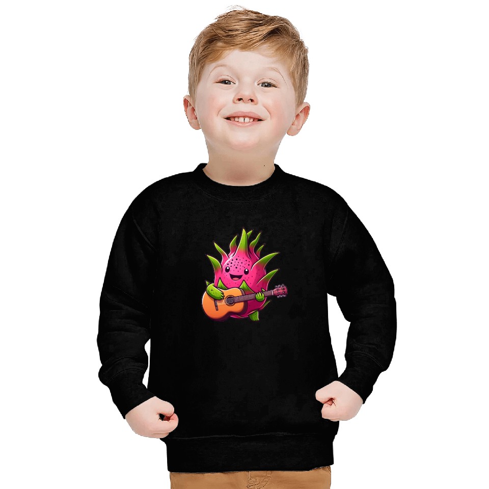 Dragon Fruit Jam: Playing the Guitar Sweatshirts