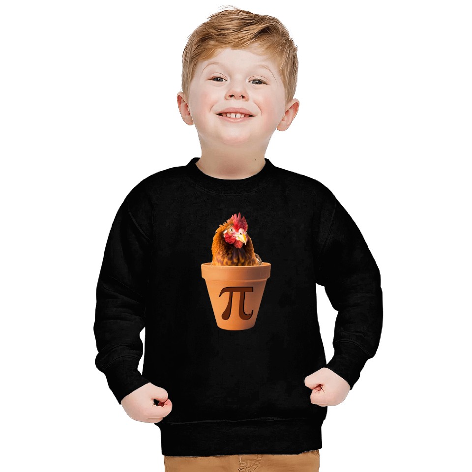 Chicken Pot Pi Funny Math Pi Day Sweatshirts