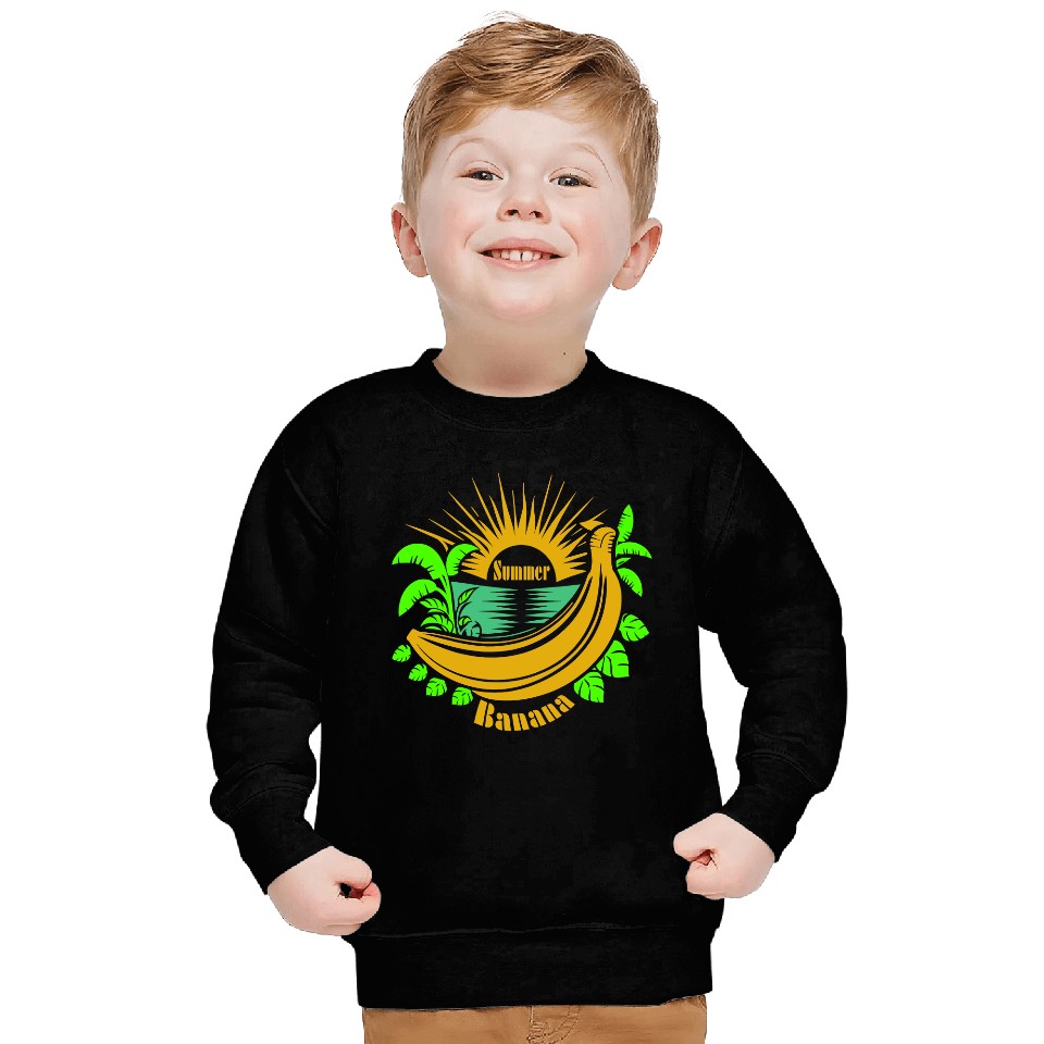 Banana Summer Vector Sweatshirts Design