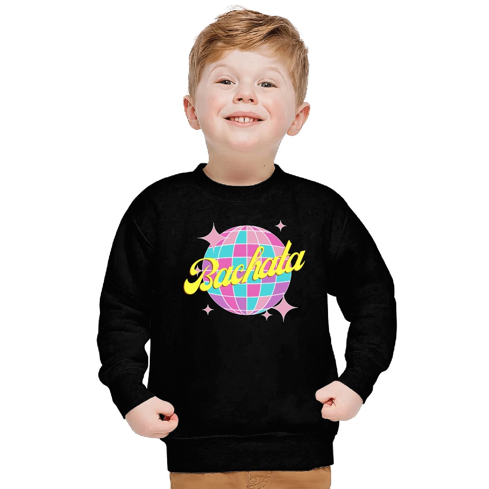 Bachata dance neon color disco ball Sweatshirts
