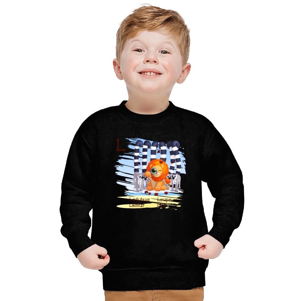 L Alphabet Ladybug Loupe Lemur Lion Sweatshirts