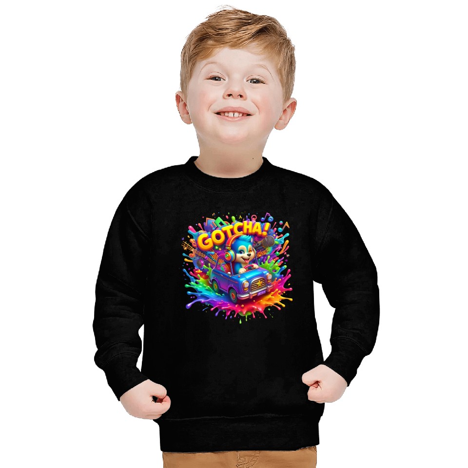 Stellar Cadence: Symphony of Neon Hues - GoTCha! Sweatshirts
