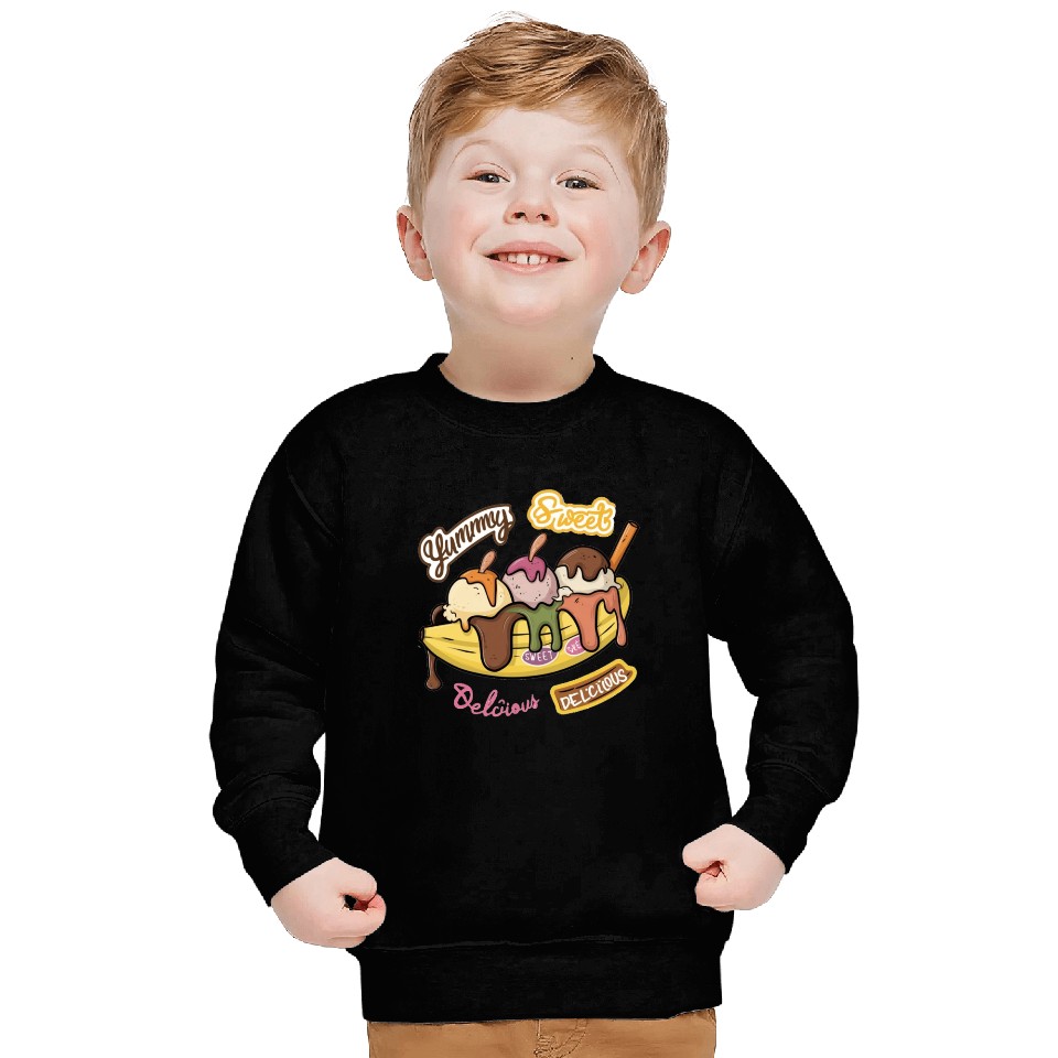 banana split-Delicious sweet Sweatshirts