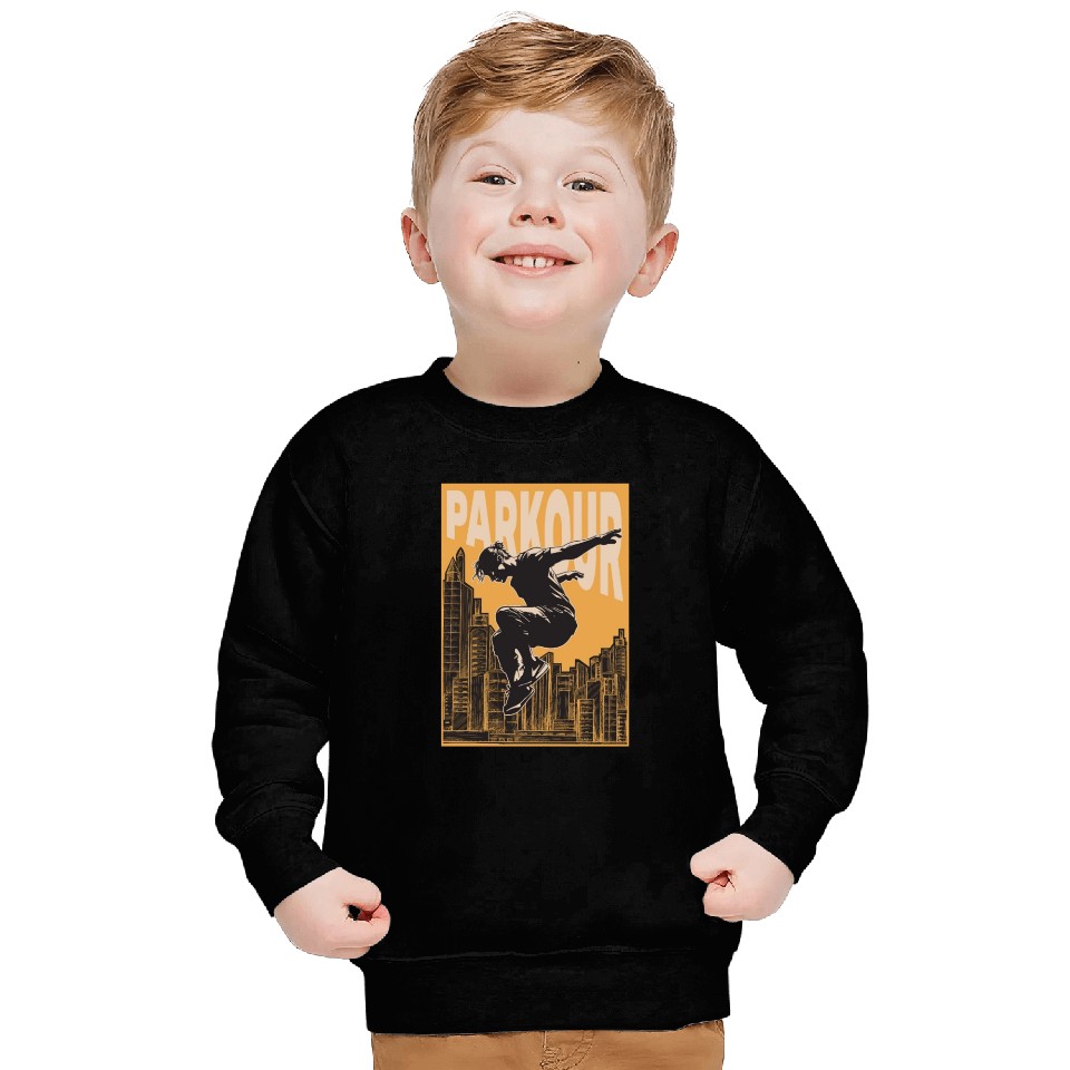 Parkour Freerunner Retro Themed Gift Sweatshirts