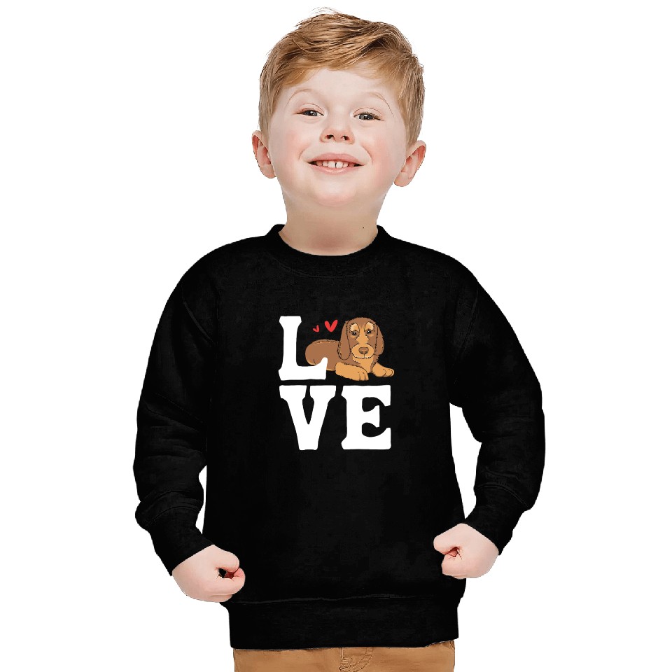 Wirehaired Dachshund Owner I Love My Dachshund Sweatshirts