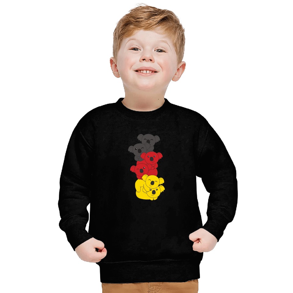German Flag Koala German Germany Sweatshirts