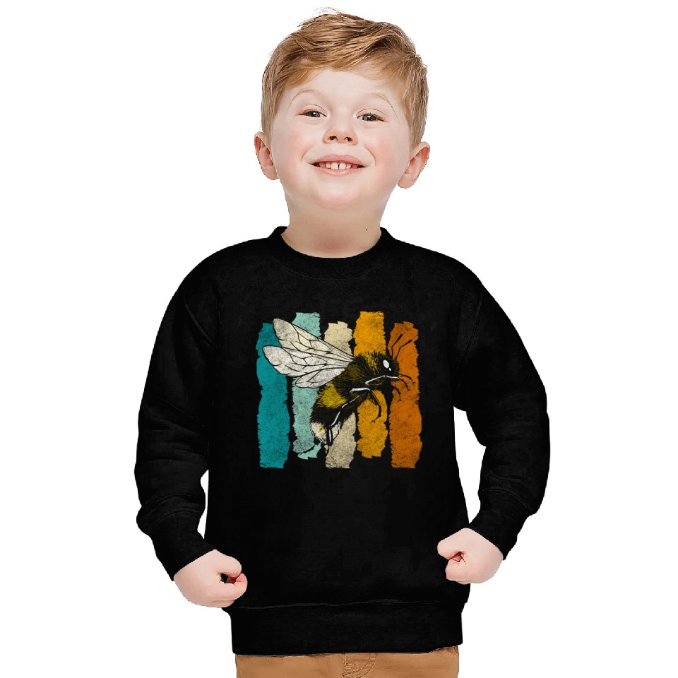 Honey Bee Nature Flowers Bees Sweatshirts