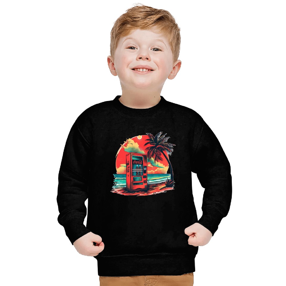 Retro Soda Machine Beach Sweatshirts