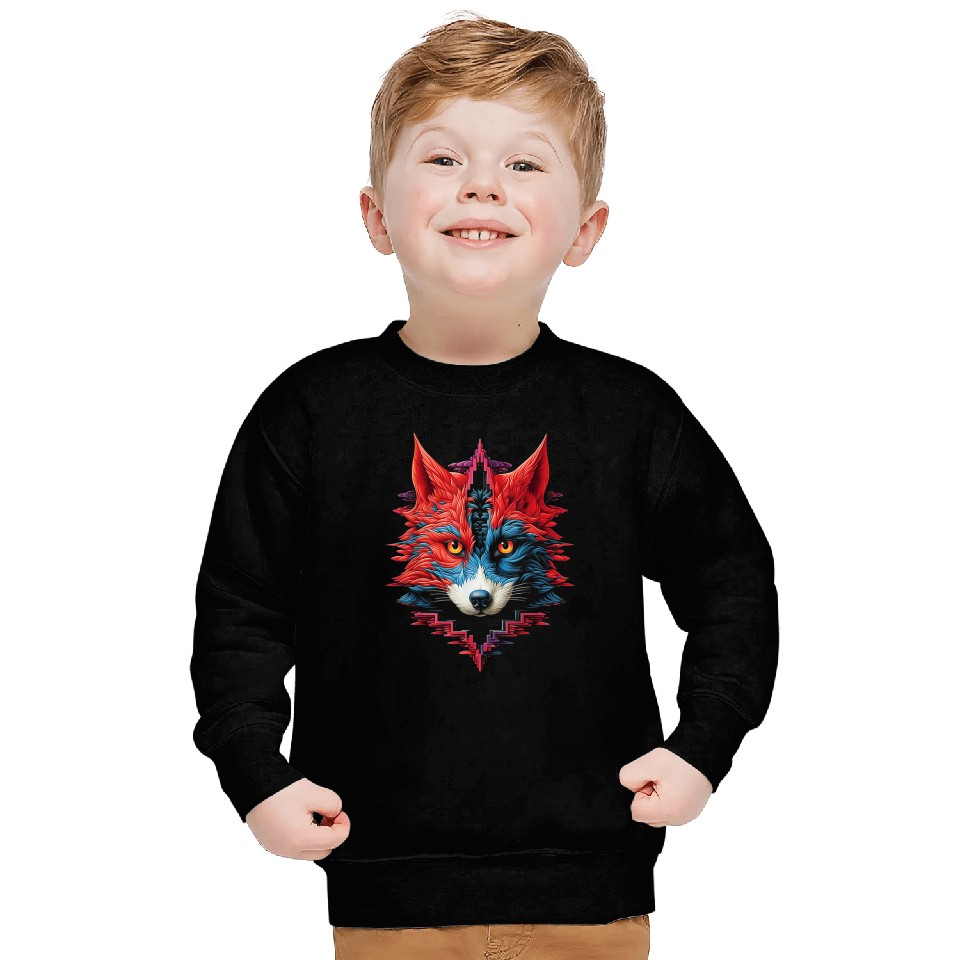Fox Animal Zoo Illustration Sweatshirts