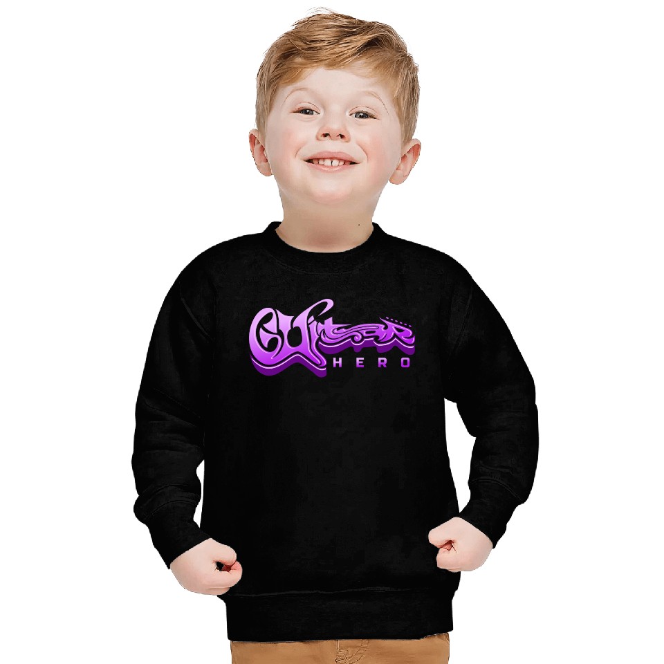 Guitar Hero - Typography Design Sweatshirts