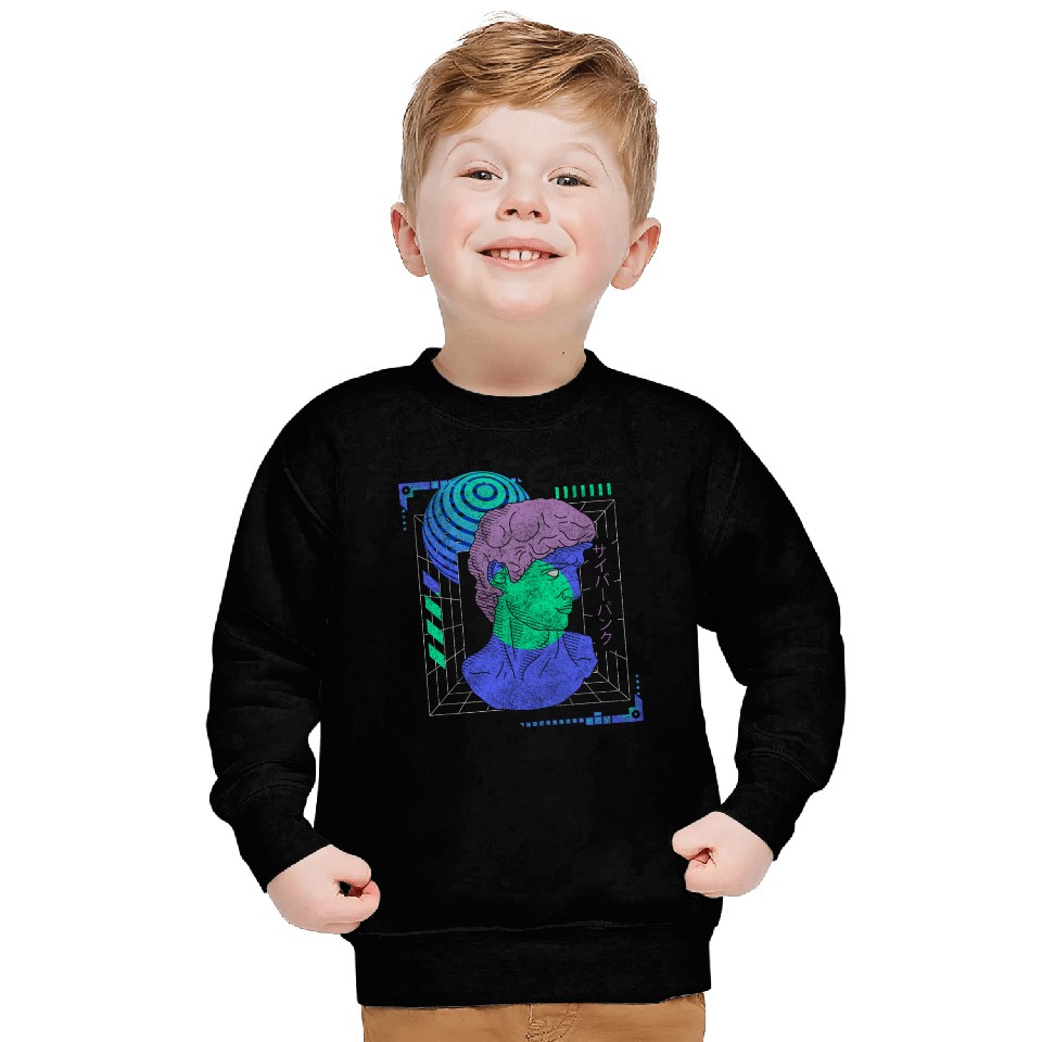 Cyberpunk Style Synthwave Gaming Sweatshirts
