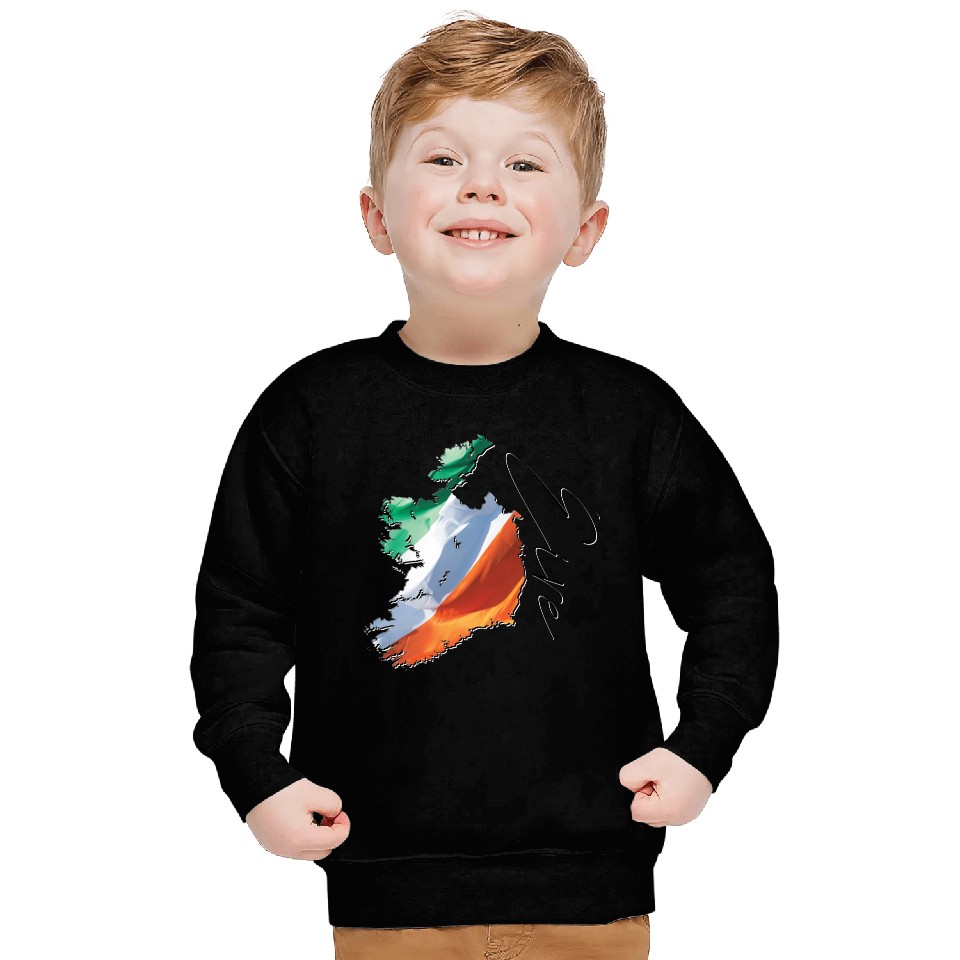 Ireland | Real Flag | Flag Map IR Sweatshirts
