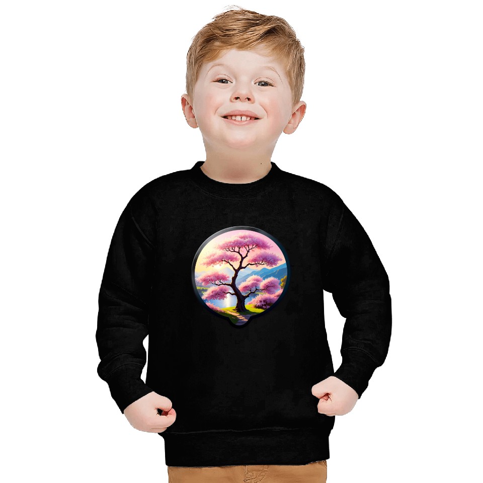 Blooming Cherry Blossom by Riverbank Sweatshirts