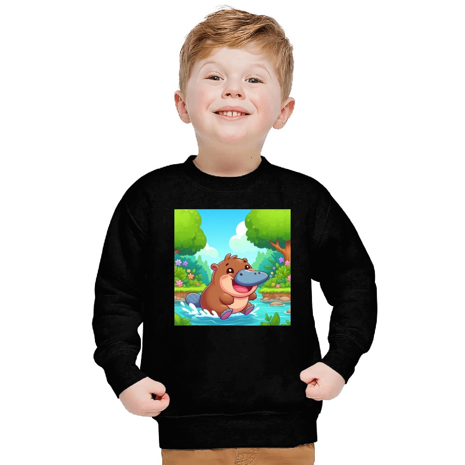 The hippo-platypus Sweatshirts