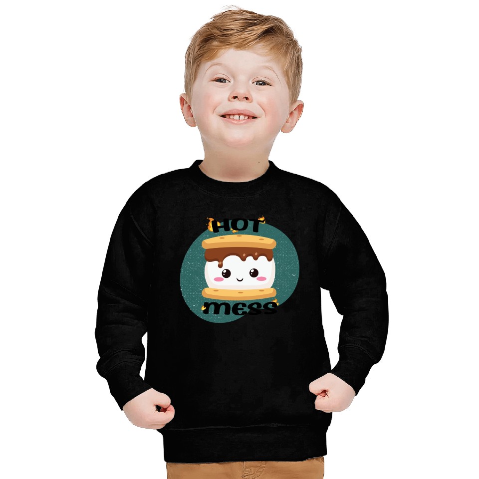 Hot Mess Kawaii S'more Meme Sweatshirts