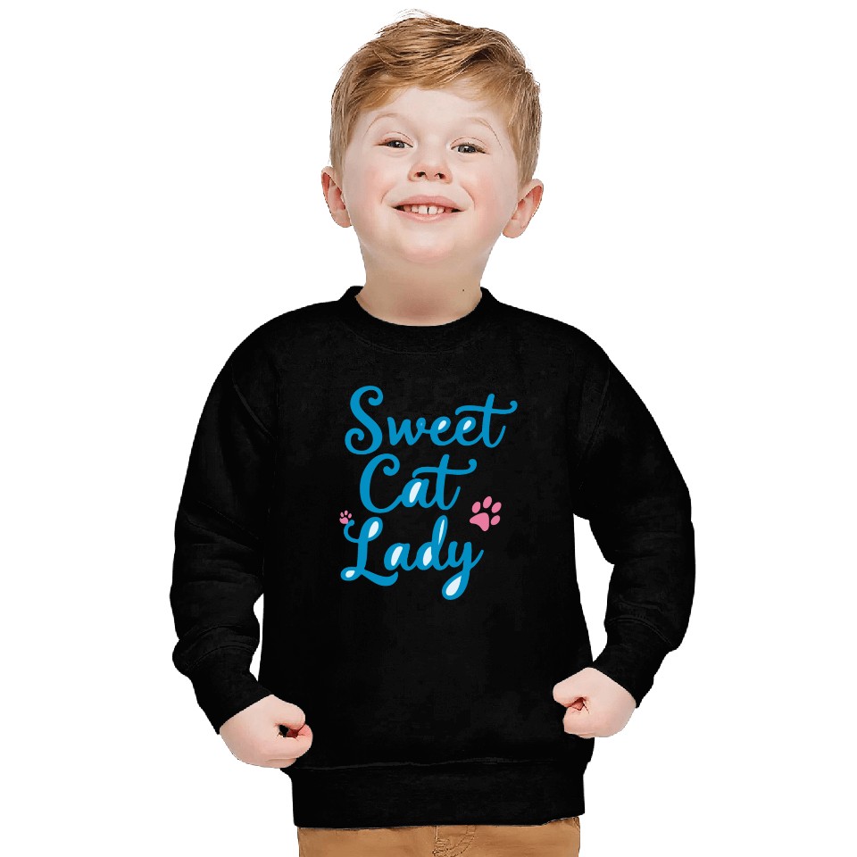 sweet cat lady Sweatshirts