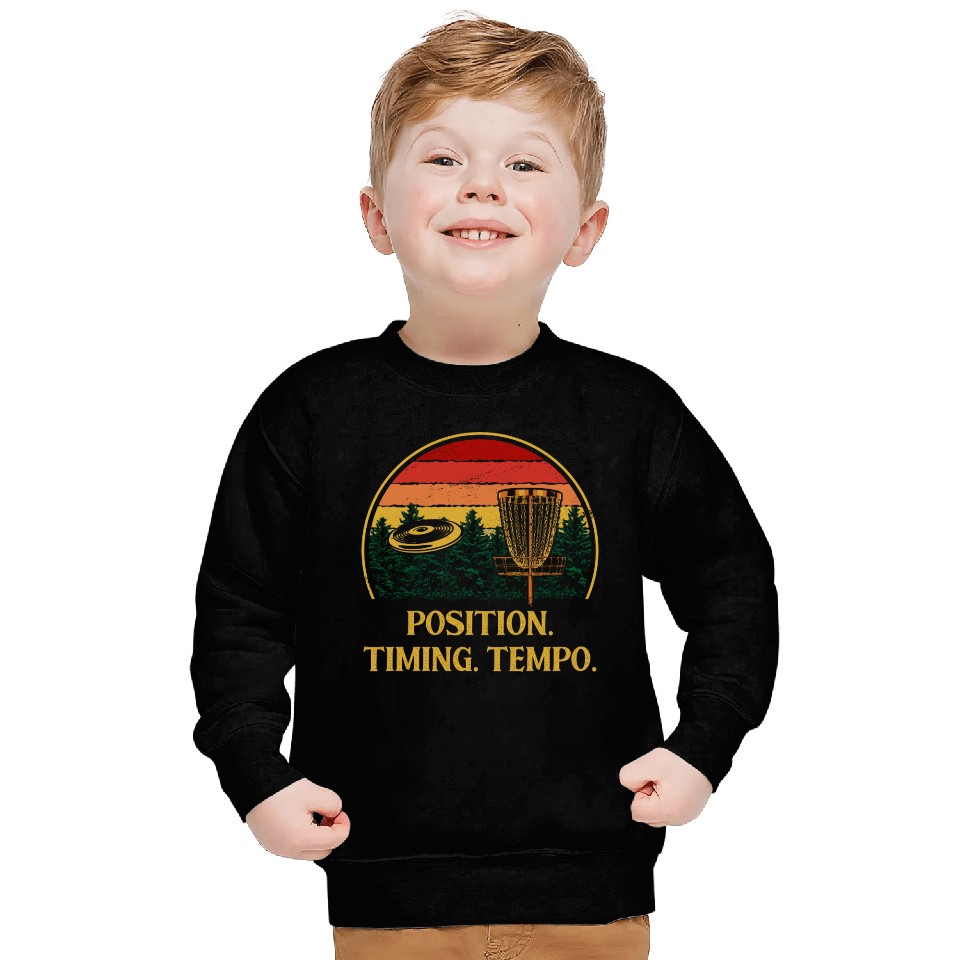 Position Timing Tempo Disc Golf Strategy Golfer Te Sweatshirts