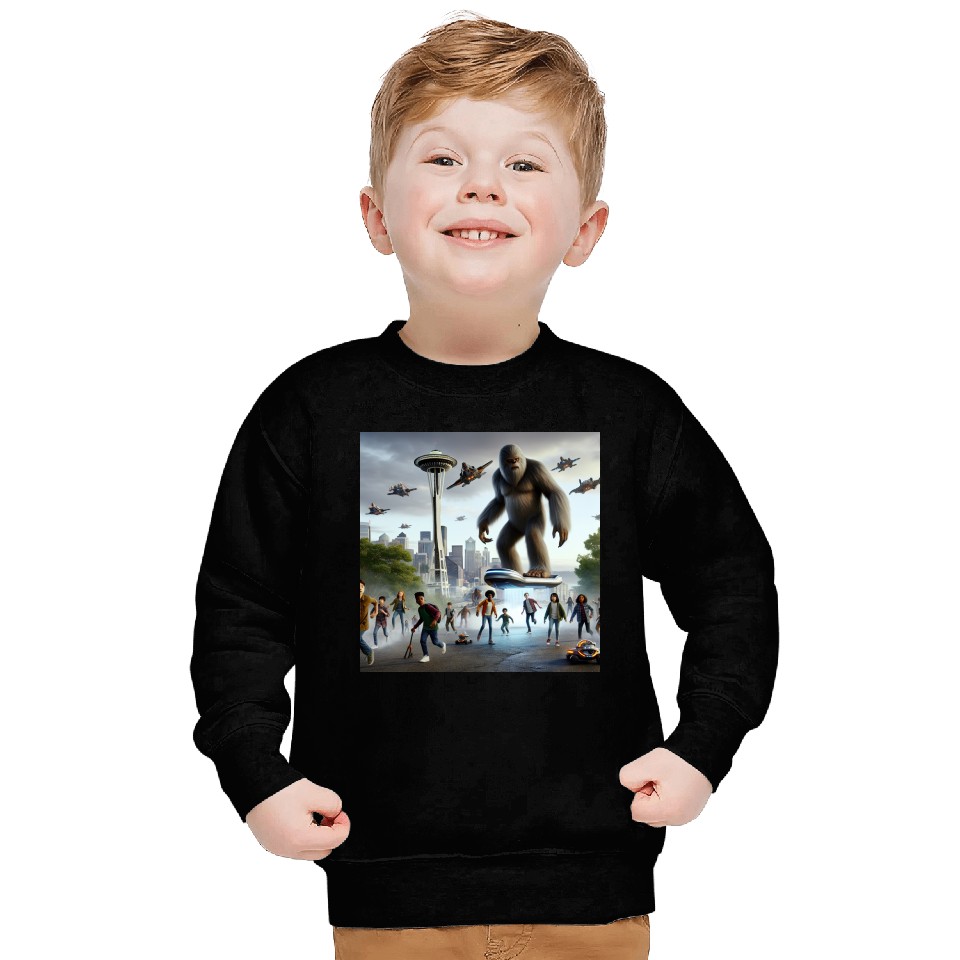 Sasquatch Hoverboard Defender Sweatshirts