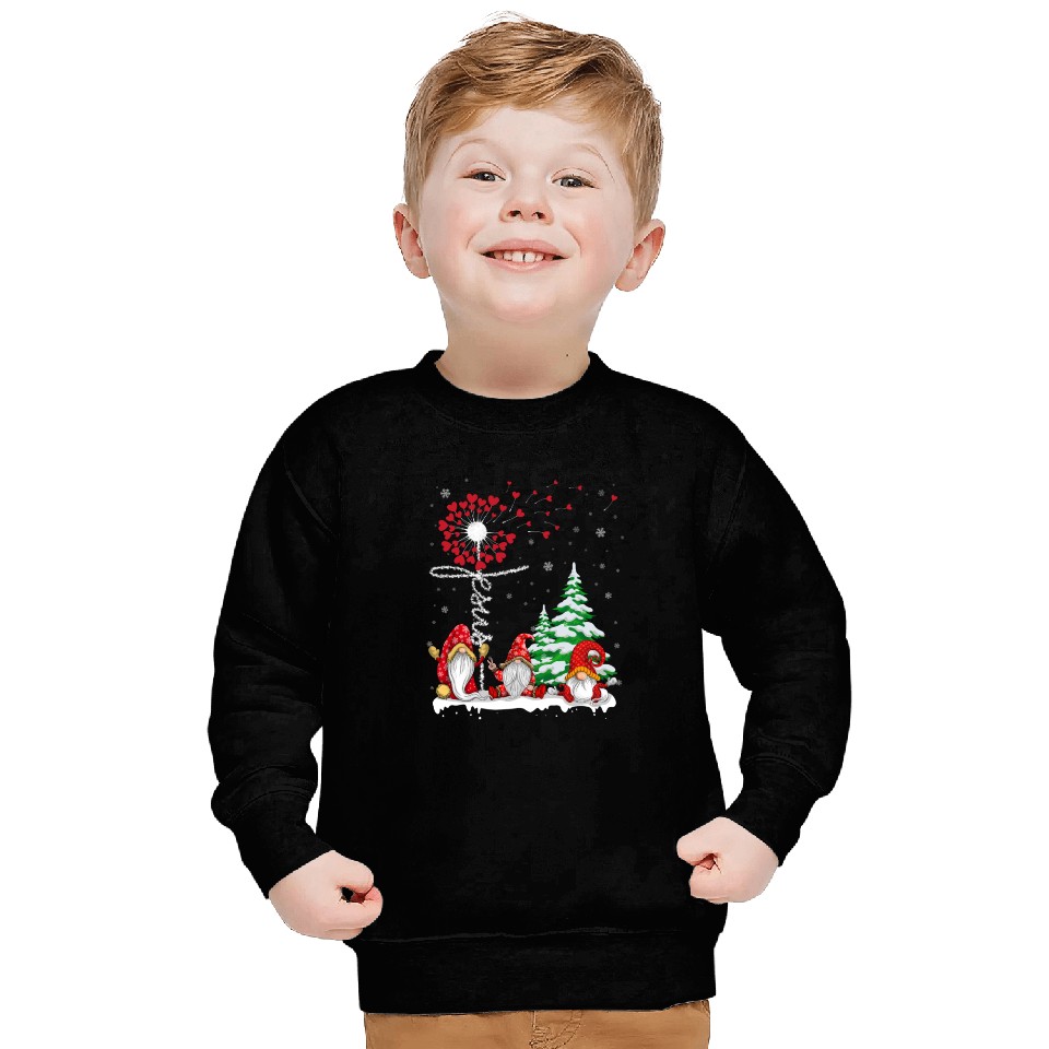 Gnomes Jesus Dandelion Christmas Tree Sweatshirts