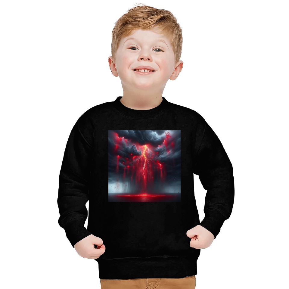 Grey Stormy Evening Sweatshirts