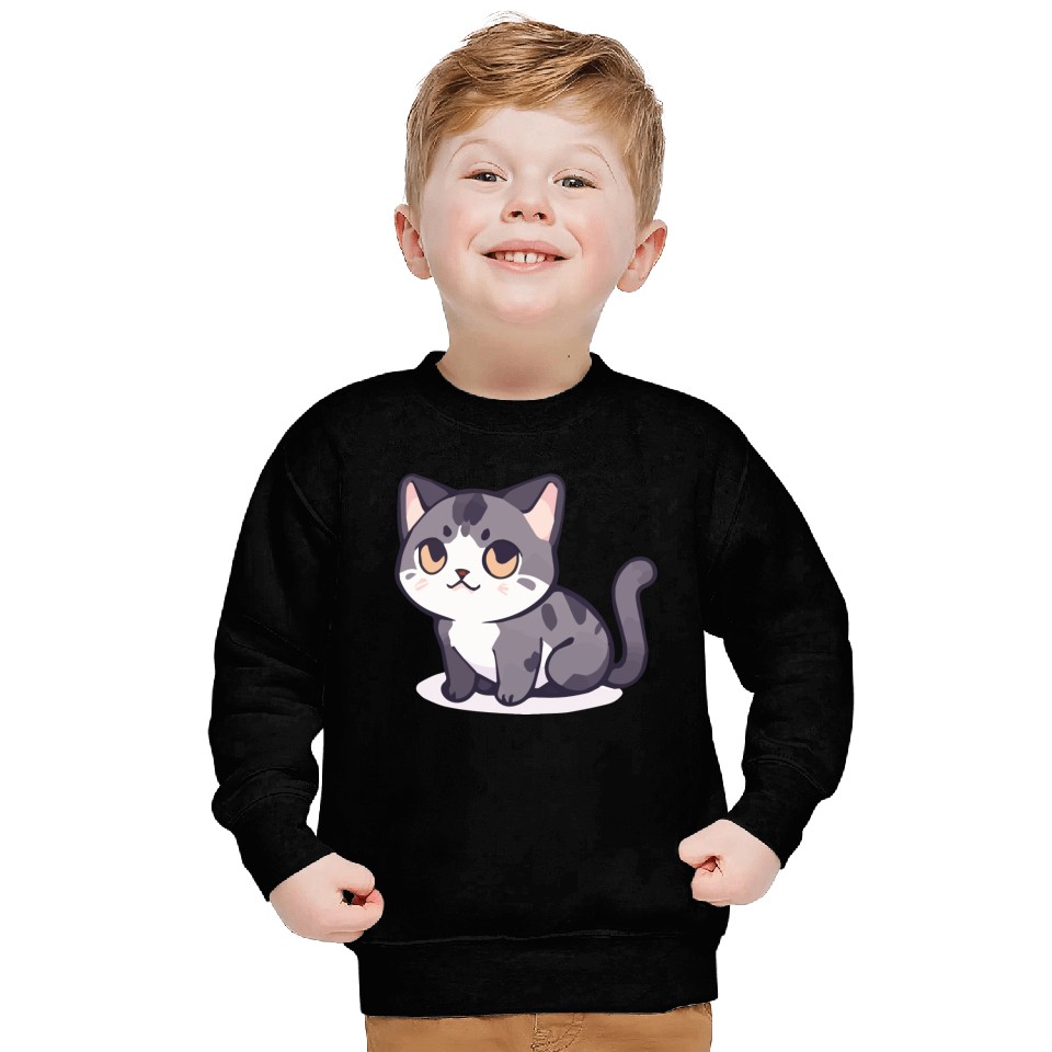 Meow Serie: Playful Shadows Sweatshirts