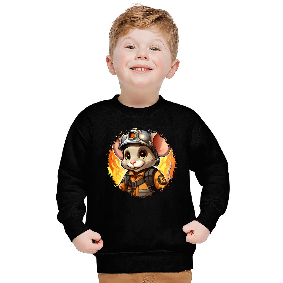 Mouse Firefighter Sweatshirts